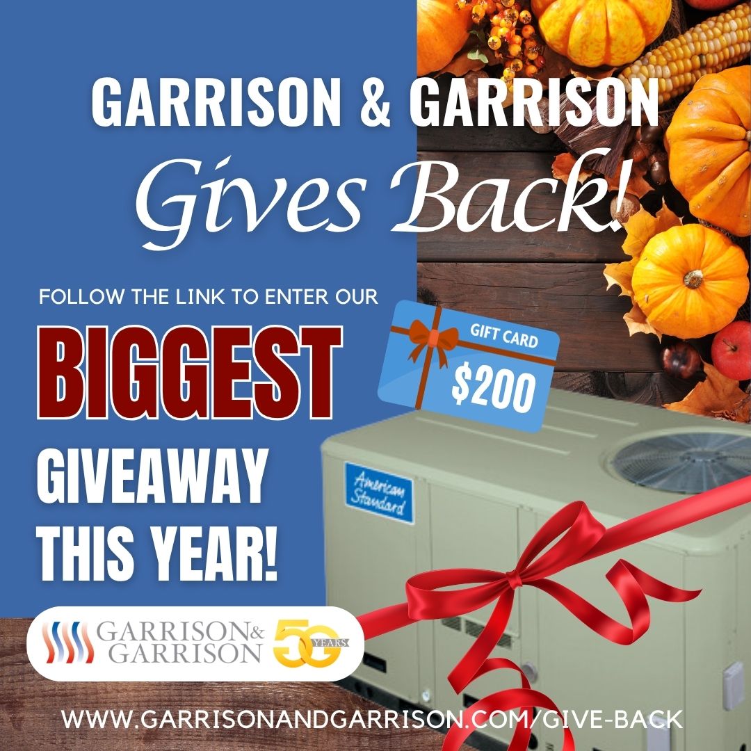 Garrison & Garrison Gives Back - System Giveaway - FREE - Enter to Win - Nominate Someone - Community - AC - Air Conditioning